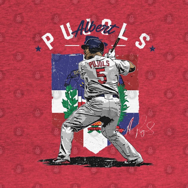 Albert Pujols St. Louis Country Flag by Jesse Gorrell